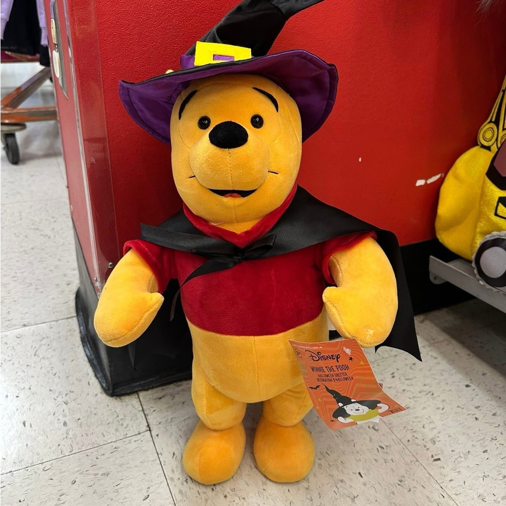 Disney Winnie the Pooh Witch Halloween Plush Greeter